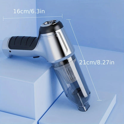 Ultra-Powerful 2-in-1 Cordless Handheld Vacuum Cleaner - High Suction, Lightweight, Portable, Rechargeable with Lithium Battery - Includes Dusting Brush and Floor Brush for Car and Home