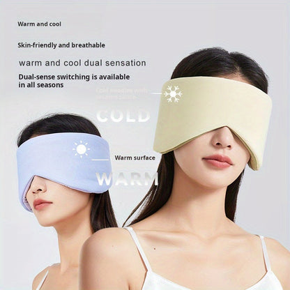 Cooling and Comfort Space Capsule Eye Mask - Adjustable Grey Ice Silk Sleep Mask for All Seasons, Ideal for Travel, Office Naps, and Light Blocking