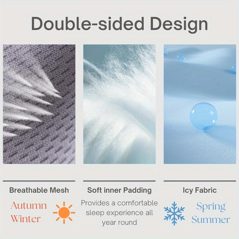 Cooling and Comfort Space Capsule Eye Mask - Adjustable Grey Ice Silk Sleep Mask for All Seasons, Ideal for Travel, Office Naps, and Light Blocking