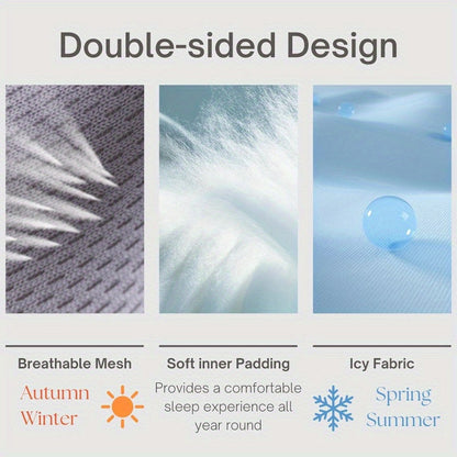 Cooling and Comfort Space Capsule Eye Mask - Adjustable Grey Ice Silk Sleep Mask for All Seasons, Ideal for Travel, Office Naps, and Light Blocking