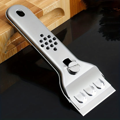 6pcs Multi-Purpose Cleaning Scraper Set - Includes Blades, Ideal for Kitchen, Paint Removal & Ceramic Cooktops, Essential for Apartments and Schools