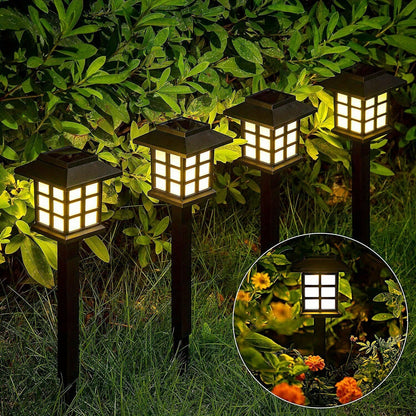 12-Pack LED Solar Pathway Lights – Waterproof Outdoor Garden and Yard Lighting with Warm Glow