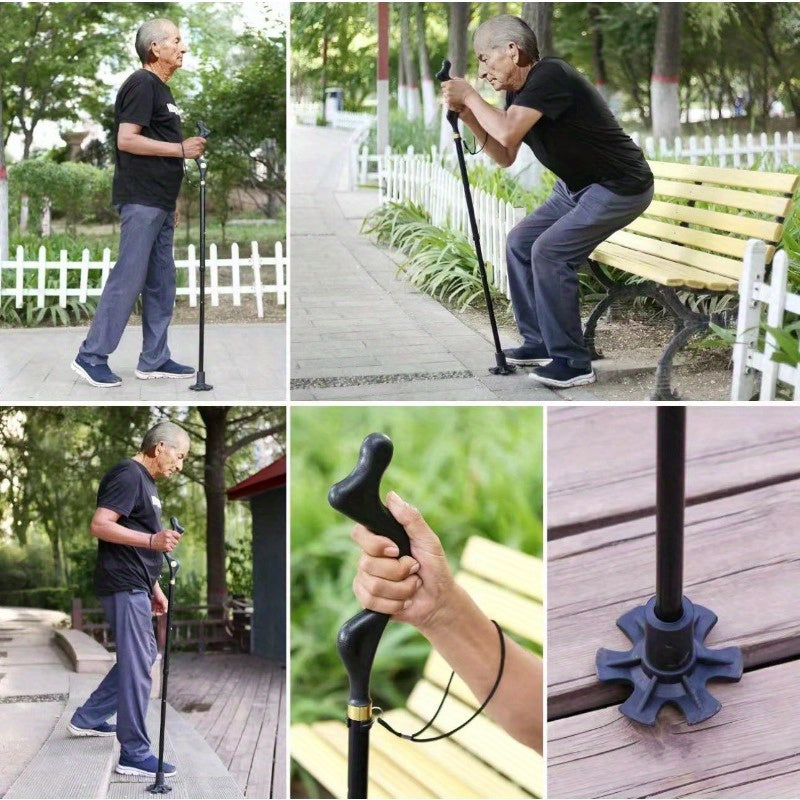 Lightweight Aluminum Alloy Folding Trekking Pole – Adjustable, Locking Climbing Stick for Outdoors