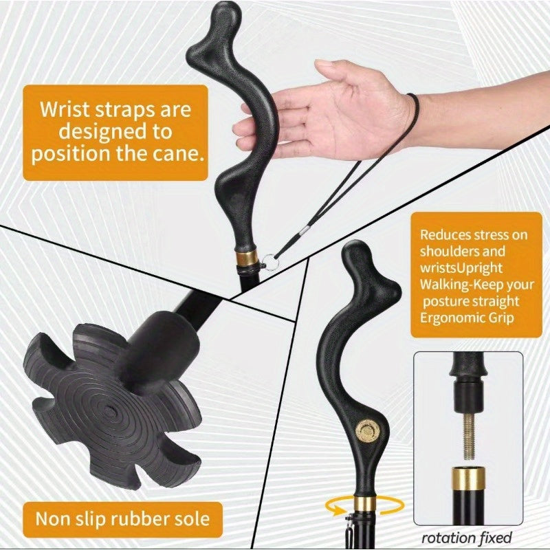 Lightweight Aluminum Alloy Folding Trekking Pole – Adjustable, Locking Climbing Stick for Outdoors