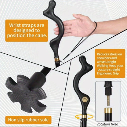 Lightweight Aluminum Alloy Folding Trekking Pole – Adjustable, Locking Climbing Stick for Outdoors