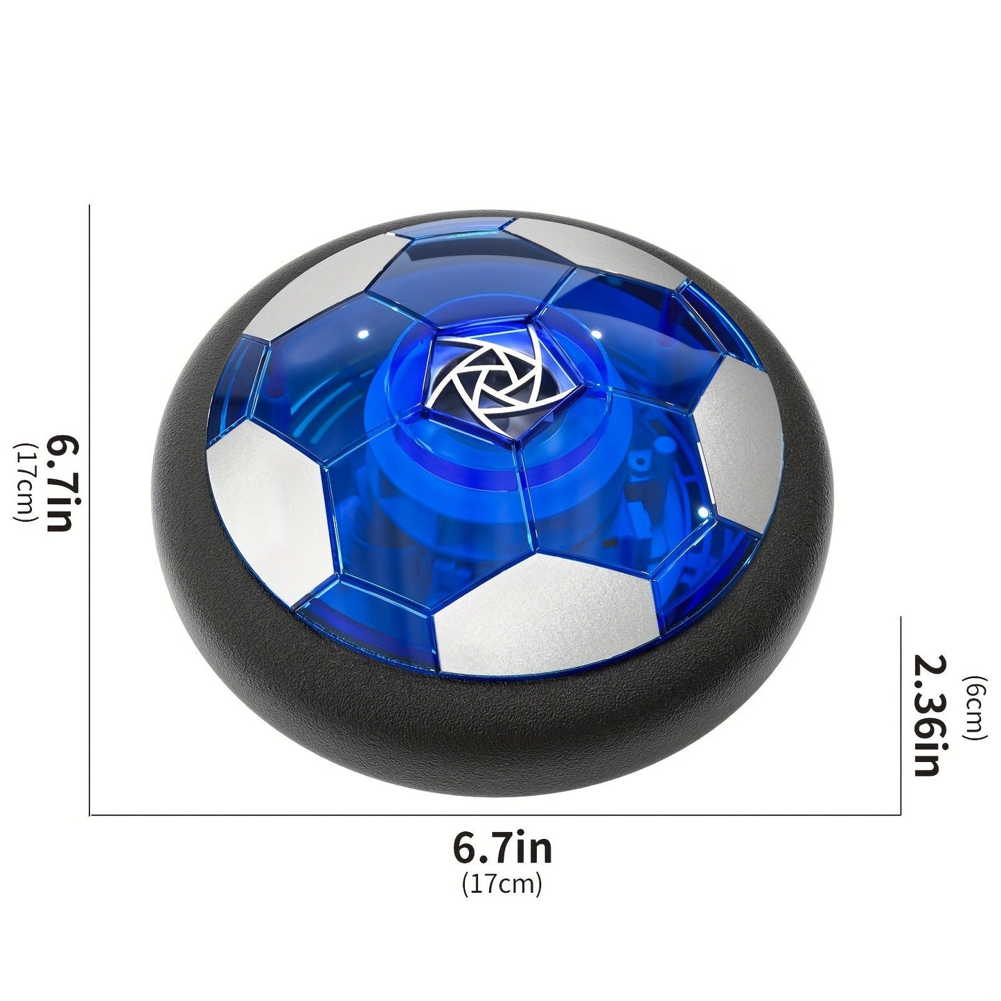 Newest Rechargeable LED Light-Up Hover Soccer Ball – Air Floating, Foam Bumper, Durable Fun Gift for Boys and Girls