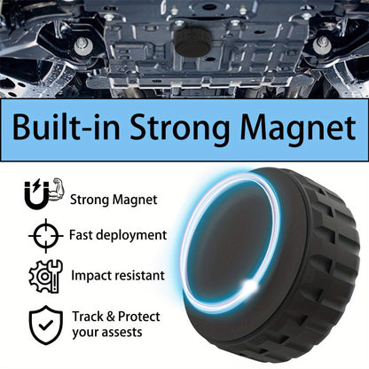 Magnetic AirTag Holder Case – Shockproof, Water-Resistant Protective Cover with Secure Magnet for Apple AirTag – Includes Stickers, Battery Not Included