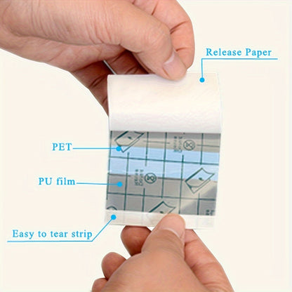 5 Rolls Waterproof Bandages - Transparent Tape for Swimming, Showers and Tattoo Protection