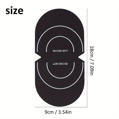 Anti-Static Vinyl Record Protector Mitten - Soft Microfiber, Scratch and Dust Prevention, Ideal For Collectors