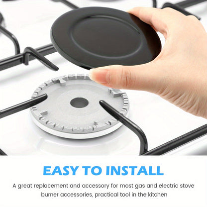 4 Piece Range Burner Covers - Gas Stove Replacement Parts for Portable Cooktops