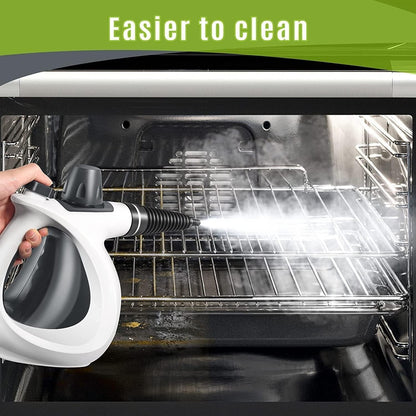1050W Handheld Steam Cleaner – 12 Accessories for Multi-Surface Cleaning, Home and Car, Safety Lock, Fast Heat-Up, 11.83oz Tank, Chemical-Free and Portable