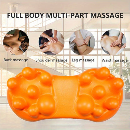 Sciatica Pain Relief Massage Roller – Deep Tissue Myofascial Release Tool with 14 Trigger Points for Back, Glutes, Hip, and Shoulders