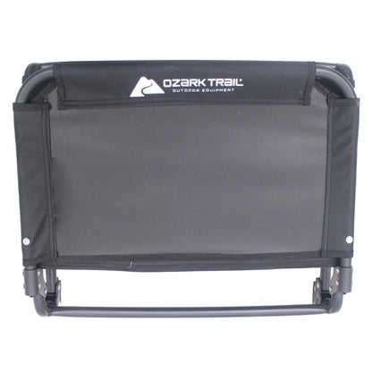 Extra Wide Stadium Seat with Hooks – Comfortable Black Seat for Sports Events