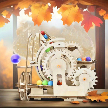 Colorful Acrylic Track Roller Ball Puzzle - Motor-Driven Educational Toy with Reciprocating Motion, Ideal for Ages 8+, Batteries Not Included, Perfect for Creativity and Learning