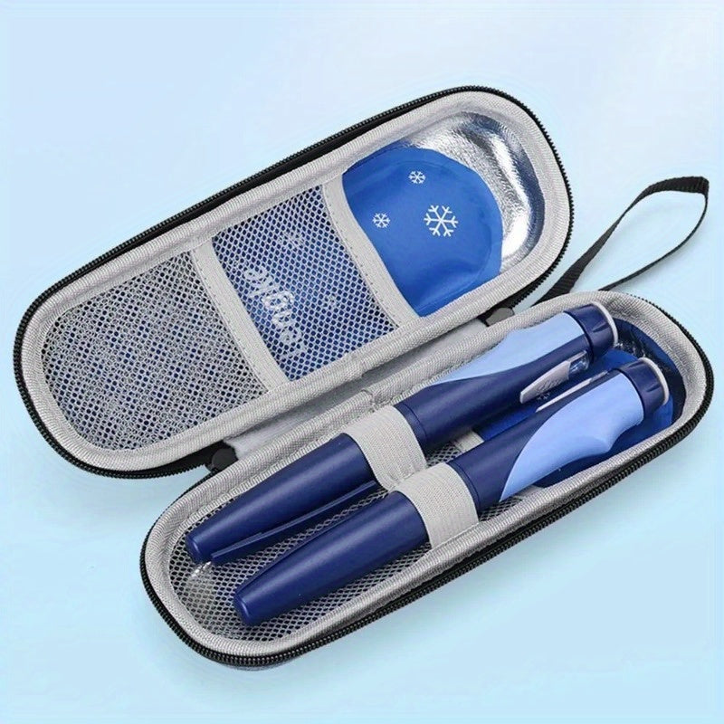 Insulin Cooler Travel Case – Waterproof Diabetic Medication Organizer with Ice Gel Pack, Portable Storage Bag for Insulin Pens and Vials