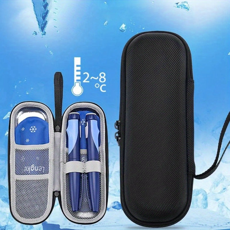 Insulin Cooler Travel Case – Waterproof Diabetic Medication Organizer with Ice Gel Pack, Portable Storage Bag for Insulin Pens and Vials