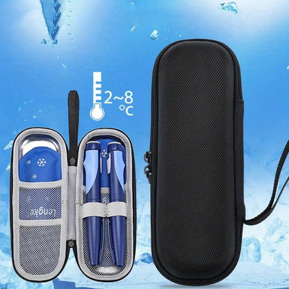 Insulin Cooler Travel Case – Waterproof Diabetic Medication Organizer with Ice Gel Pack, Portable Storage Bag for Insulin Pens and Vials