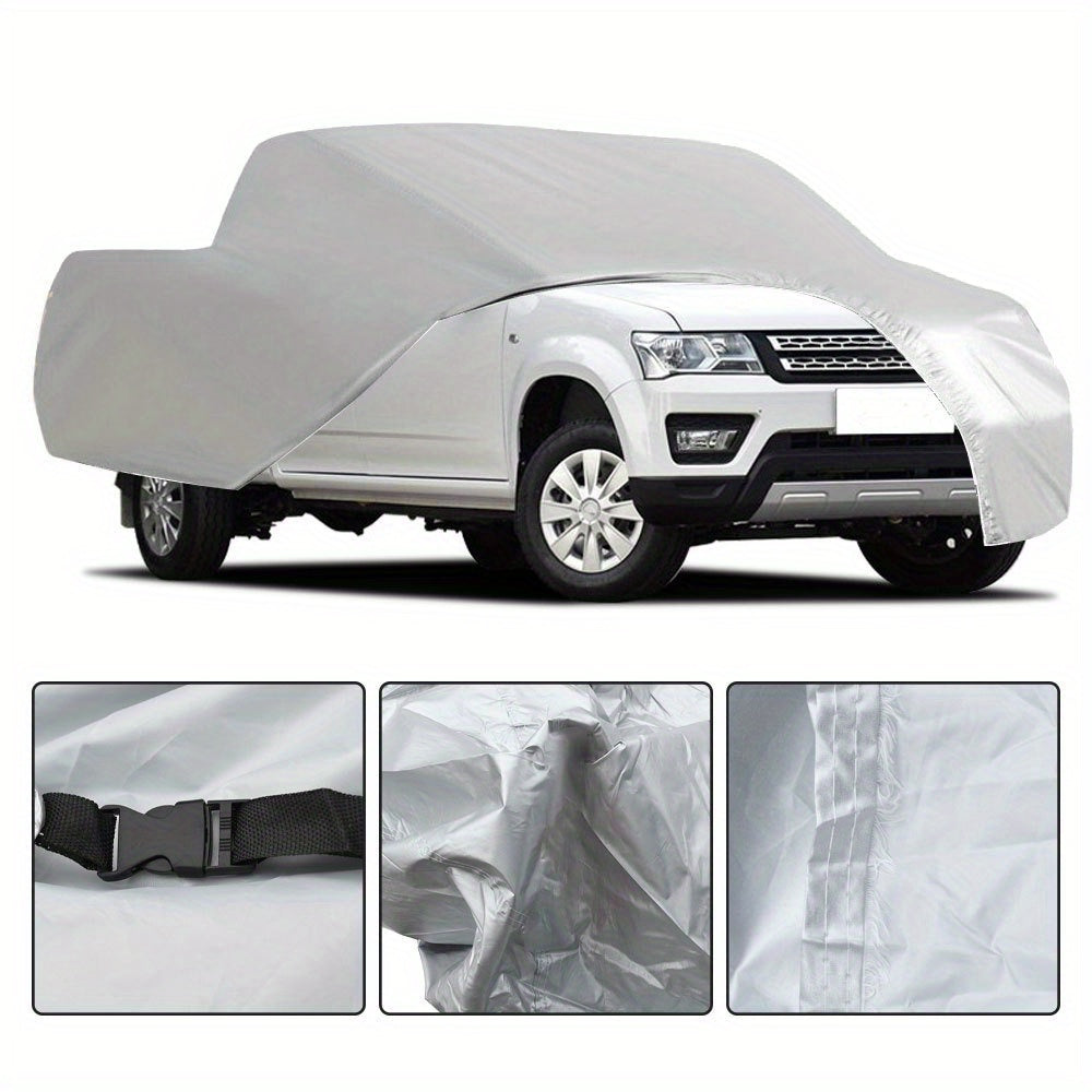 Universal All-Weather Car & Truck Cover - Windproof, Fits Up to 230 x 75 x 65 Inches