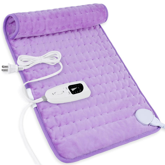 XL Heating Pad for Back, Neck & Shoulders – Extra Large 12x24, 6 Heat Settings, Auto Shut Off, Electric Heat Blanket – Ideal Christmas Gift for Women