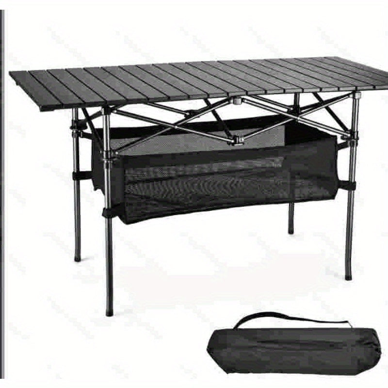 Heavy-Duty Portable Folding Table – 300 lb Load Bearing, Detachable Net – All-Purpose Outdoor & Sports Use – Compact, Space-Saving, Easy Setup, Durable, Waterproof – Carrying Bag Included