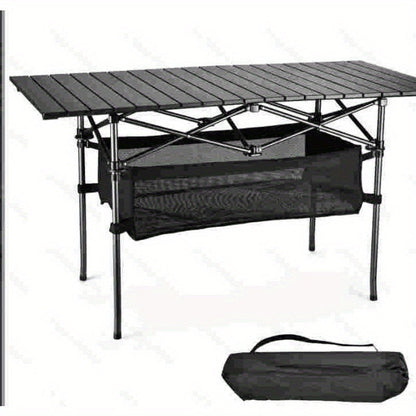 Heavy-Duty Portable Folding Table – 300 lb Load Bearing, Detachable Net – All-Purpose Outdoor & Sports Use – Compact, Space-Saving, Easy Setup, Durable, Waterproof – Carrying Bag Included