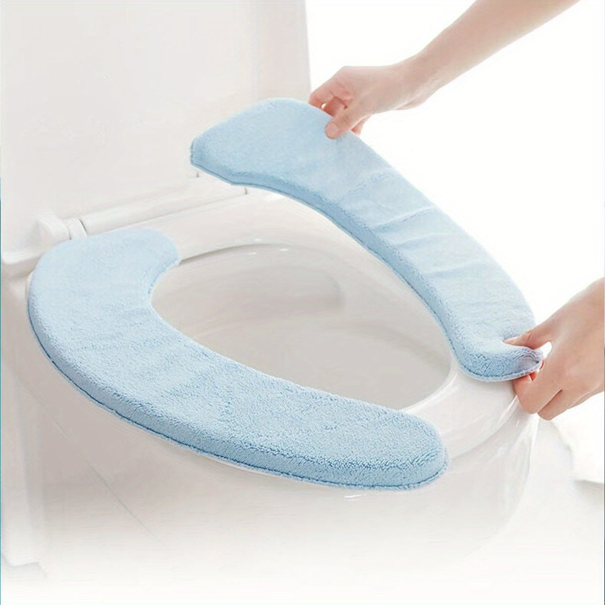 Soft Cashmere Toilet Seat Covers – Thickened, Washable and Easy to Install, Fits Most Toilets