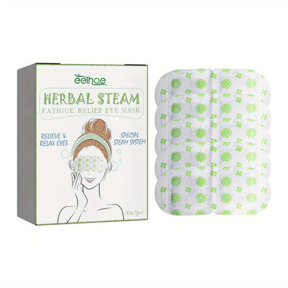 Herbal Steam Eye Mask – Hot Pack for Eye Fatigue and Discomfort Relief with Herbal Essence