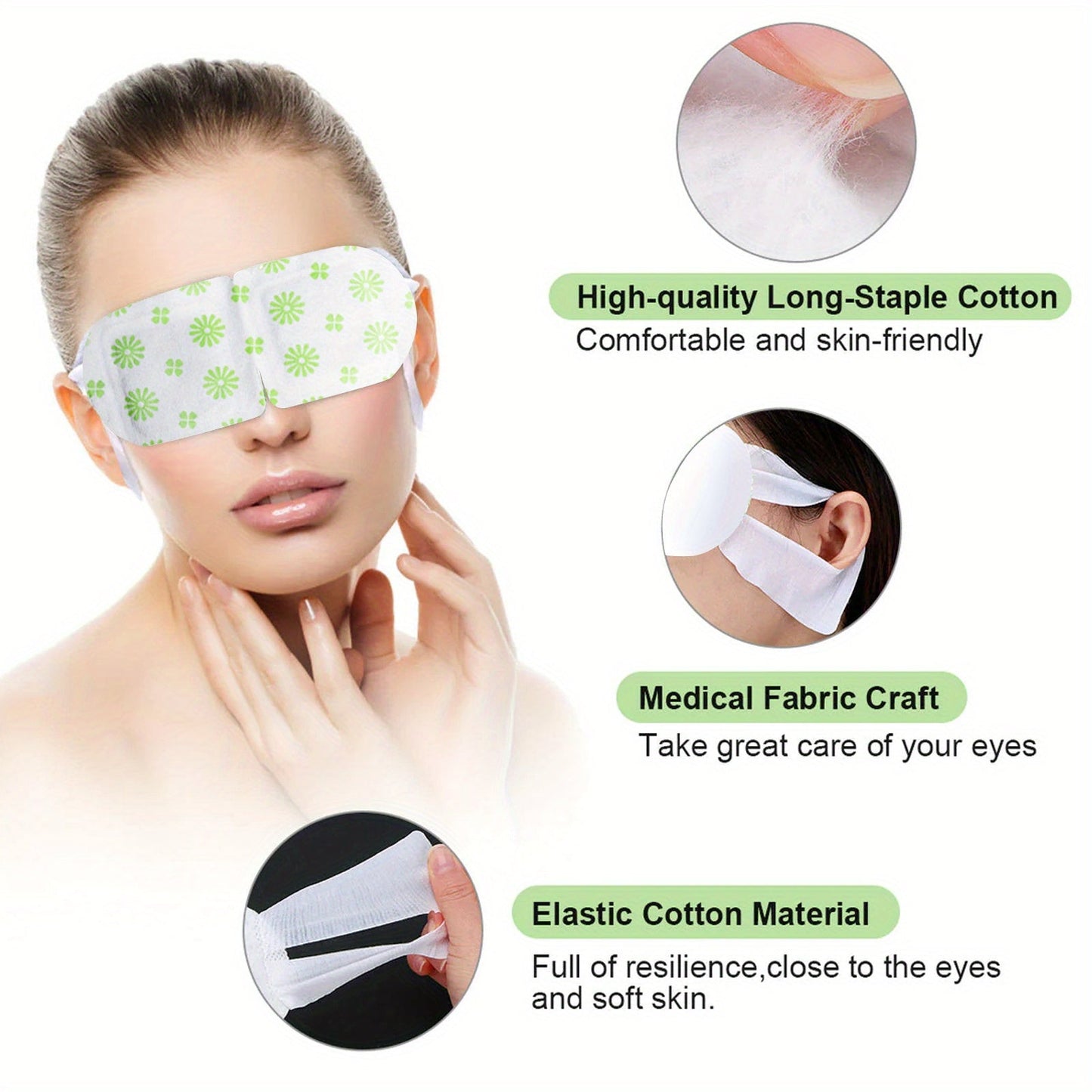 Herbal Steam Eye Mask – Hot Pack for Eye Fatigue and Discomfort Relief with Herbal Essence