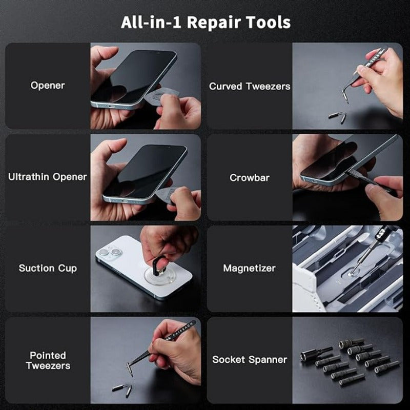 Upgraded 180-in-1 Magnetic Precision Screwdriver Set - Professional Tool Kit for PC, Laptops, Mobile Phones, Xbox, Mac, and DIY Maintenance