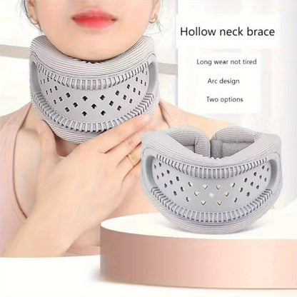 Breathable Silicone Neck Support Brace – Anti-Slouch Travel and Office Neck Collar for Men and Women, Cervical Spine Alignment, Pain Relief and Swelling Reduction
