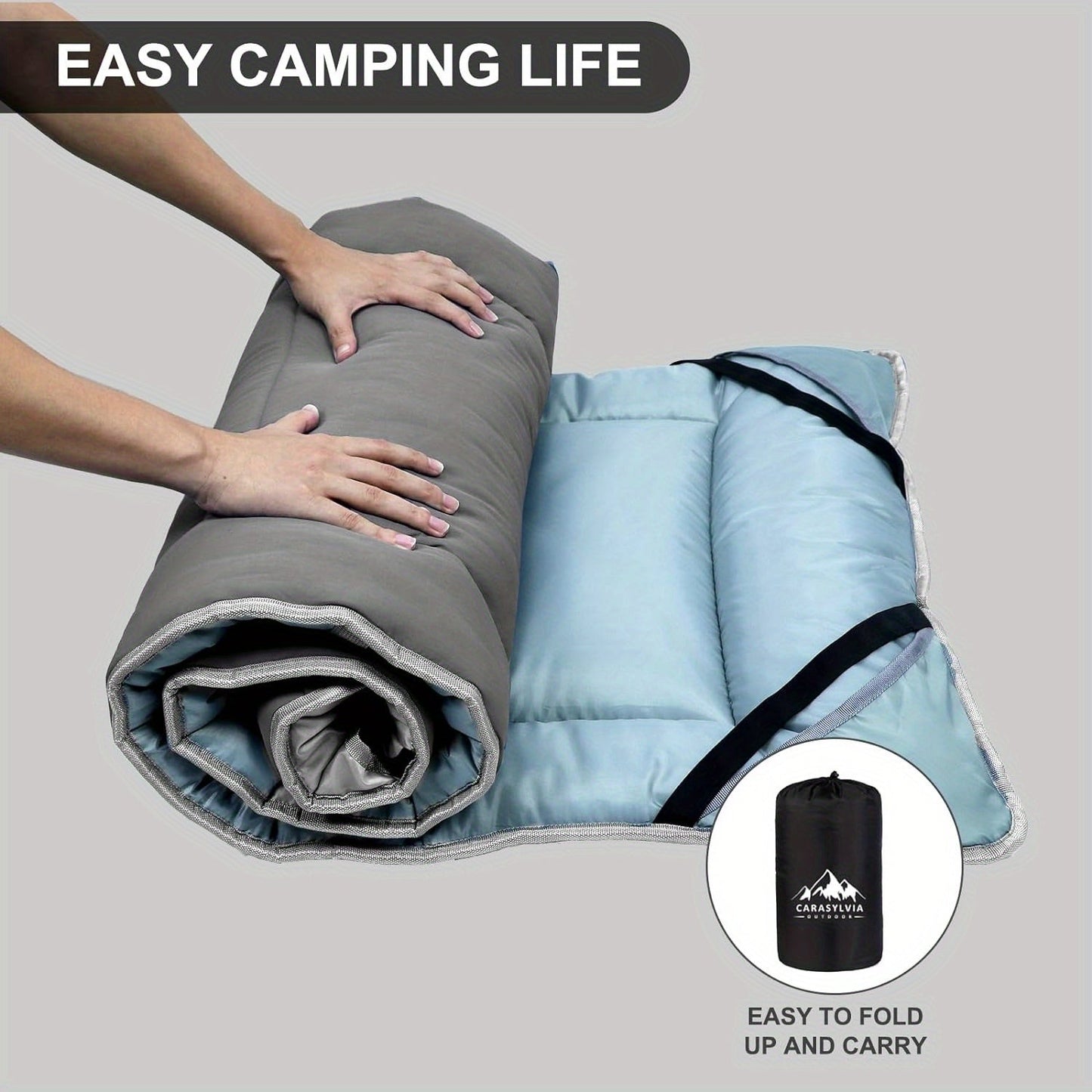 Extra Large 75''x30'' Camping Sleeping Pad - Ultra Soft, Non-Slip, Waterproof, Insulated Mattress - Compact and Comfortable for Outdoor Sleeping - Essential for Backpackers and Campers