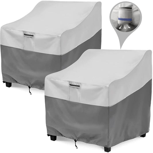 2 Sets Outdoor Patio Chair Covers – Waterproof, Dust-Proof Single Sofa Cover for Balcony, 35W x 40D x 31.5H Inches, Rain Seat Protector