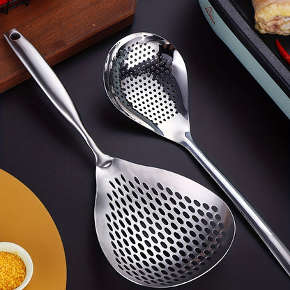 Eid Al-Adha Large Stainless Steel Colander Skimmer – Durable Strainer for Frying & Hot Pot