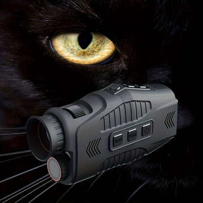 Rechargeable HD Infrared Night Vision Monocular - 1080P Visual Camera for Night Photography, Hunting and Camping