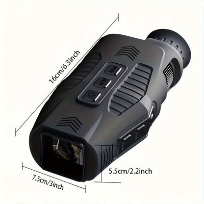 Rechargeable HD Infrared Night Vision Monocular - 1080P Visual Camera for Night Photography, Hunting and Camping