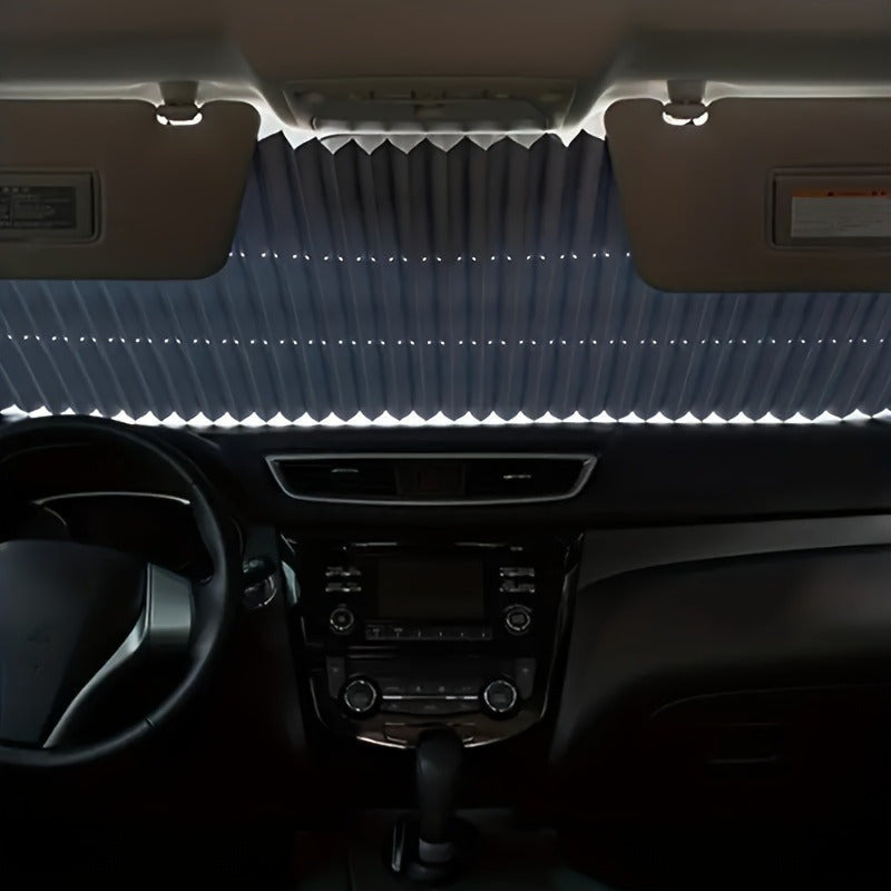 Easy-Install 18.1" Auto-Fold Car Sunshade – Ultimate UV Protection & Heat Insulation, Universal Fit for All Vehicles