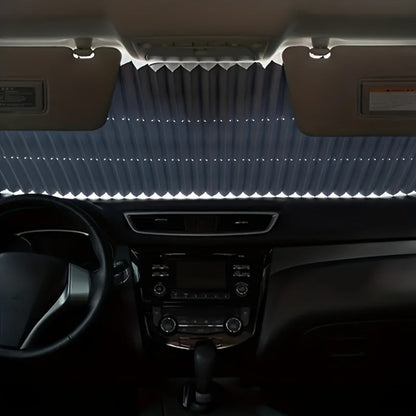 Easy-Install 18.1" Auto-Fold Car Sunshade – Ultimate UV Protection & Heat Insulation, Universal Fit for All Vehicles