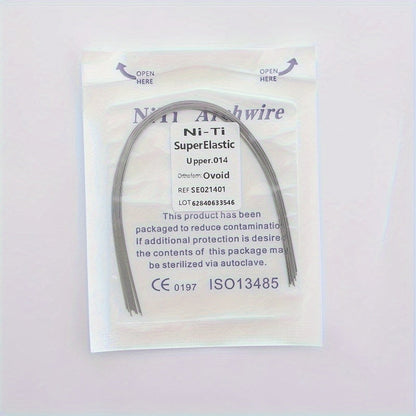 Ni-Ti Superelastic Archwire 014 Upper, 012 Lower - Ovoid Ref. S50212034, CE 0197 ISO13485 Certified