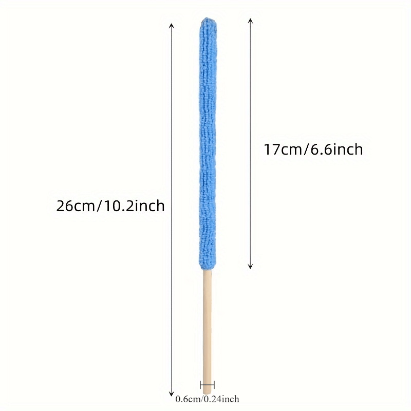 5pcs Ultra Soft Microfiber Detailing Brushes with Long Handles - Ideal for Cars, Blinds, and Hard-to-Reach Areas - Washable and Reusable Cleaning Tools
