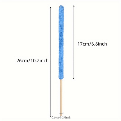5pcs Ultra Soft Microfiber Detailing Brushes with Long Handles - Ideal for Cars, Blinds, and Hard-to-Reach Areas - Washable and Reusable Cleaning Tools