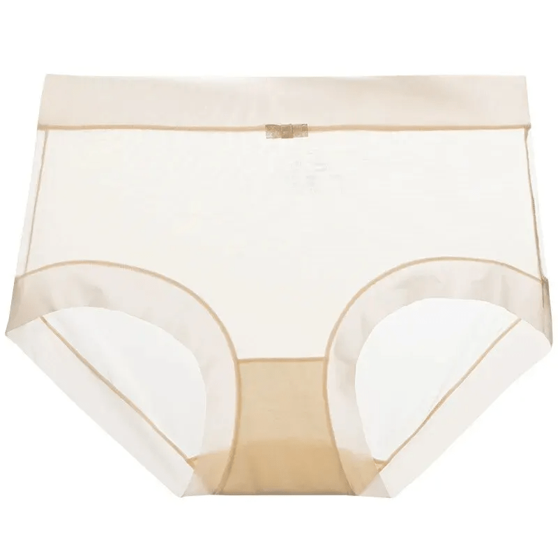 Women's Quick-Dry Silk Panties - Sexy, Breathable Lingerie for Spring and Summer | Monochromatic Design