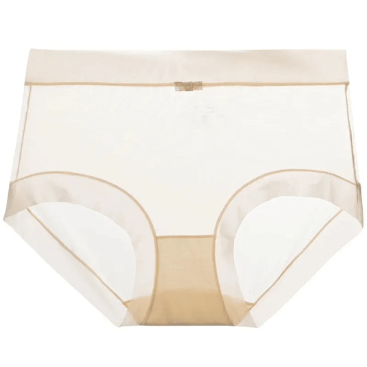 Women's Quick-Dry Silk Panties - Sexy, Breathable Lingerie for Spring and Summer | Monochromatic Design