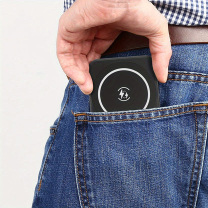 10000mAh Wireless Mini Power Bank – Magnetic Portable Charger with Fast Charging