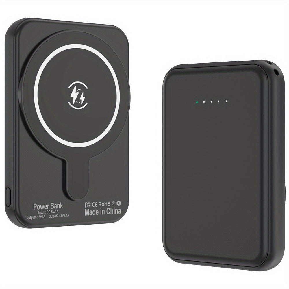 10000mAh Wireless Mini Power Bank – Magnetic Portable Charger with Fast Charging