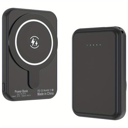 10000mAh Wireless Mini Power Bank – Magnetic Portable Charger with Fast Charging