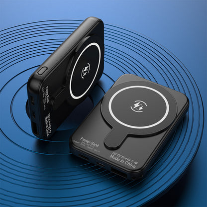 10000mAh Wireless Mini Power Bank – Magnetic Portable Charger with Fast Charging
