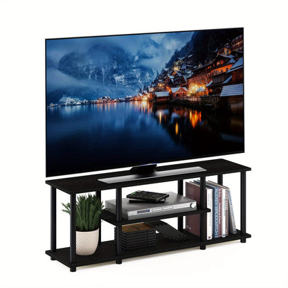 Up to 50" 3-Tier Entertainment Stand - TV Wall & Ceiling Mounts - No Tools Assembly, Stylish Design, Functional for Any Room - 11.7 x 43.8 x 16.2 inches