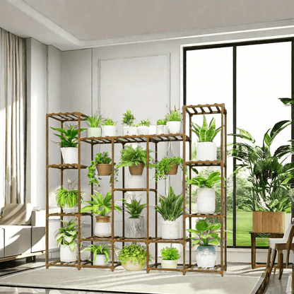 Large Indoor & Outdoor Plant Rack – Multi-Layered High Rack for Potted Plants, Hanging Pots & Tall Plants