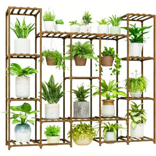 Large Indoor & Outdoor Plant Rack – Multi-Layered High Rack for Potted Plants, Hanging Pots & Tall Plants