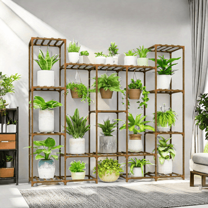 Large Indoor & Outdoor Plant Rack – Multi-Layered High Rack for Potted Plants, Hanging Pots & Tall Plants